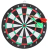 Image de Jeu de FlÃ©chettes - EUROWEB - Cible recto verso - 2 flÃ©chettes - 34 cm - IntÃ©rieur