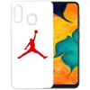 Image de Coque pour Samsung Galaxy A20 - Jordan Basketball Logo Blanc