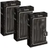 Image de Lot De 3 MÃ©nagÃ¨res Shadow En Acier Inoxydable - 48 Couverts - Noir
