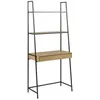 Image de Bureau en MDF et MÃ©tal grand tiroir et 2 Ã©tagÃ¨res - L 77cm x l. 36cm - Beige et Noir