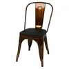 Image de Chaise vintage Liv H84 cm - DorÃ© et noir