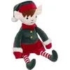 Image de Peluche lutin de NoÃ«l - H 35 cm - Vert et rouge