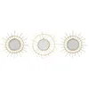 Image de Lot de 3 miroirs en rotin - Diam 28 cm