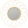 Image de Miroir Rosace en rotin - Diam 56 cm