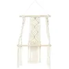 Image de Etagère Murale Bohème En Macramé - Beige