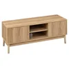 Image de Meuble TV Liam 2 portes et 2 niches - Marron