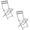 Image de Lot De 2 Chaises De Jardin Pliables En MÃ©tal Greensboro - Quartz