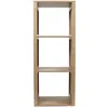 Image de Etagère De Rangement 3 Cases Saulk En Bois - Marron