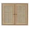 Image de Armoire murale 2 portes Bali en cannage - Marron