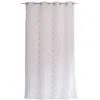 Image de Voilage Plumetis Blanc Et Argent 140 X 240 Cm