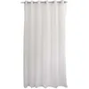 Image de Voilage Sablé Grande Largeur Blanc 240 X 240 Cm