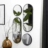Image de Lot de 4 miroirs ronds et ovales - Noir