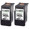 Image de COMETE - 540 XL - 2 Cartouches d'encre Compatible pour Canon - 2 noirs - Marque française