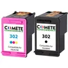 Image de COMETE - 302 - 2 Cartouches d Encre Compatibles pour HP 302 - Noir/Couleur - Marque française