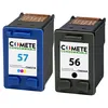 Image de COMETE - 56 57 - 2 Cartouches d'encre compatibles pour HP 56XL 57XL - Marque française