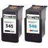 Image de COMETE - 545/546 - 2 Cartouches d'encre Compatibles avec Canon Noir et Couleur - Marque française