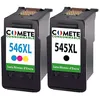 Image de COMETE - 545XL/546XL - 2 Cartouches d'encre Compatibles avec Canon - Sans puces - Marque française