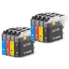 Image de COMETE - LC123 - 8 Cartouches Encre Compatible Brother LC123 LC123XL - Marque française