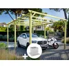 Image de Carport En Bois Nanterre 510 X 300 Cm + 6 Supports SurÃ©levÃ©s - Maderland