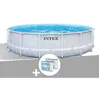 Image de Kit piscine tubulaire Intex Chevron ronde 4,88 x 1,22 m + 6 cartouches de filtration