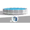 Image de Kit piscine tubulaire Intex Prism Frame ronde 5,49 x 1,22 m + BÃ¢che Ã  bulles