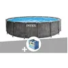 Image de Kit piscine tubulaire Intex Baltik ronde 4,57 x 1,22 m + BÃ¢che Ã  bulles