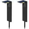 Image de Lot de 2 balises solaires 2x OSTRY Noir Plastique 150LM