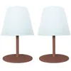 Image de Set De 2 Lampes De Table Sans Fil - Lumisky - Twins - Terracota - H16 Cm - Led