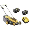 Image de Tondeuse Ã  batterie NEMURA 40V(2x20V) + 4 Batteries 4Ah + Chargeur rapide - Coupe de 37cm - Mulching + Ramassage