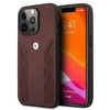 Image de BMW Coque en cuir pour iPhone 13 Pro - rouge