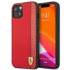 Image de Ferrari Coque en cuir PU pour iPhone 13 Mini - rouge