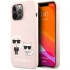 Image de Karl Lagerfeld Coque en silicone pour iPhone 13 Pro - rose