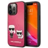 Image de Karl Lagerfeld Coqe en PU pour iPhone 13 Pro - rose