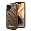 Image de Guess Coque en cuir Pu arrière compatible Magsafe pour iPhone 14 Plus - marron