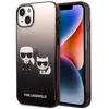 Image de Karl Lagerfeld Coque arrièreen polycarbonate/TPU pour iPhone 14 Plus - transparent/noir