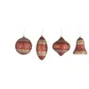 Image de Lot de 4 boules de Noel Rouge Pailettes