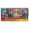 Image de Coffret pack 3 figurines super mario odyssey 10 cm - personnages collector articule en pvc - set jouet enfant collection + carte