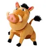 Image de Peluche Le Roi Lion : Pumba Le phacochÃ¨re 29 Cm - Doudou Licence Disney Enfant - Set Pumbaa + 1 Carte tigre