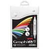 Image de Graph'it Brush - Extra Fine - Essential - 12 marqueurs