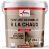 Image de Peinture chaux naturelle : dÃ©coration intÃ©rieure sans Ã©manation NUANCES MINERALES CHAUX Paprika Rouge 15 mÂ² (2.5 kg en 1 couche)