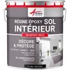 Image de Peinture Sol - RÃ©sine Epoxy : Peinture pour Sol salon, cuisine, salle de bains - Effet Miroir - REVEPOXY DECO RAL 9005 - Noir foncÃ© 10 kg (jusqu'Ã  50 mÂ² en 2 couches)
