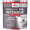 Image de Peinture Sol - RÃ©sine Epoxy : Peinture pour Sol salon, cuisine, salle de bains - Effet Miroir - REVEPOXY DECO Rouge Tomate - RAL 3013 10 kg (jusqu'Ã  50 mÂ² en 2 couches)