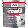 Image de Peinture Sol - RÃ©sine Epoxy : Peinture pour Sol salon, cuisine, salle de bains - Effet Miroir - REVEPOXY DECO Turquoise Pastel - RAL 6034 10 kg (jusqu'Ã  50 mÂ² en 2 couches)