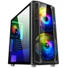 Image de Suza Spirit of Gamer GHOST 5 A-RGB EDITION - Tour - ATX étendu - panneau latéral fenêtré (verre trempé) - pas d'alimentation - noir - USB/Audio