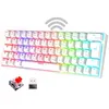 Image de Clavier mécanique sans fil Azerty Français Spirit Of Gamer XPERT K200 Bluetooth Blanc
