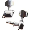 Image de Jeu de 6 mecaniques ping individuelles (3+3) pour cordes acier - capots et boutons chrome p2642
