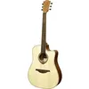 Image de Lâg T70DC-NAT - Guitare acoustique Dreadnought cutaway Tramontane - Naturel satiné
