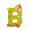 Image de Lettre décorative clown en bois - B
