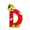 Image de Lettre décorative clown en bois - D