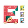 Image de Lettre décorative clown en bois - E